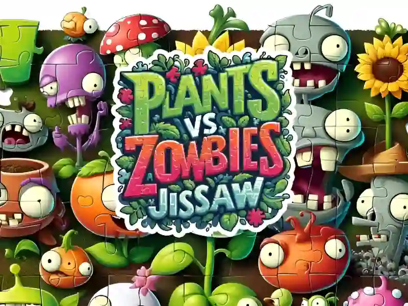 Játék Plants vs Zombies Jigsaw online