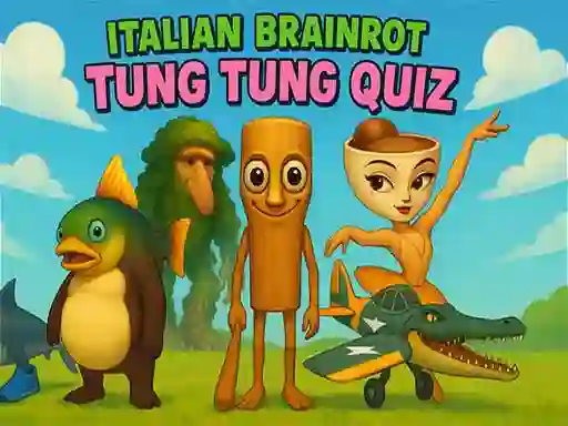 Játék Italian Brainrot tung Tung Quiz online