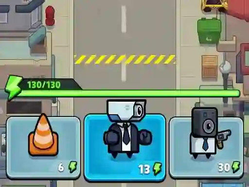 Játék Toilet fight Police vs zombie online