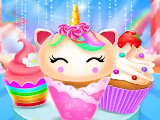 Játék Unicorn Mermaid Cupcake Cooking Design online