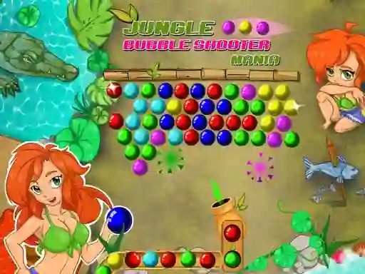 Játék Jungle Bubble Shooter Mania online
