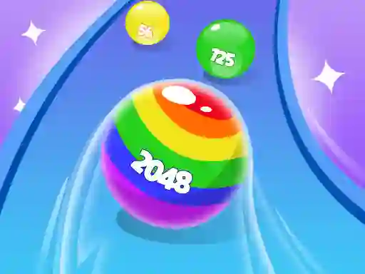 Játék 2048 Run Gorgeous Balls online