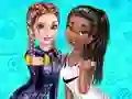 Játék Elsa And Tiana Workout Buddies online