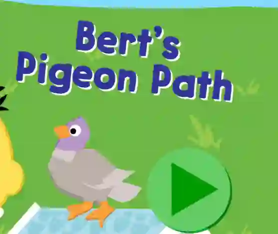 Játék 123 Sesame Street: Bert's Pigeon Path online
