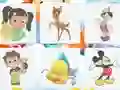 Játék Cartoon Characters: Memory online