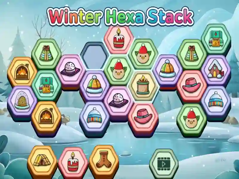 Játék Winter Hexa Stack online