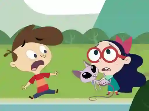 Játék Kids and Cat Differences online