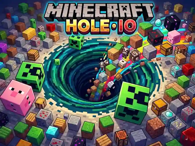 Játék Minecraft Hole IO online