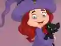 Játék G2E Happy Witch Girl And Cat Room Escape online
