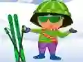 Játék Dora Ski Dress up online