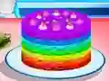 Játék Cooking Rainbow Cake online