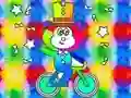 Játék Coloring Book: Monkey Rides Unicycle online
