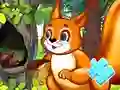Játék Jigsaw Puzzle: Squirrel Hide Food online