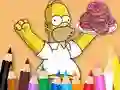 Játék Coloring Book: Simpson Doughnut online