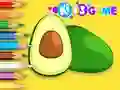 Játék Coloring Book: Avocado Fruit online