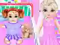 Játék Little Elsa Caring Day online