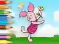 Játék Coloring Book: Piglet Holds Toy Windmill online