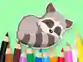 Játék Coloring Book: Baby Raccoon online