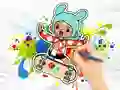 Játék Coloring Book: Toca Boca Skateboard online