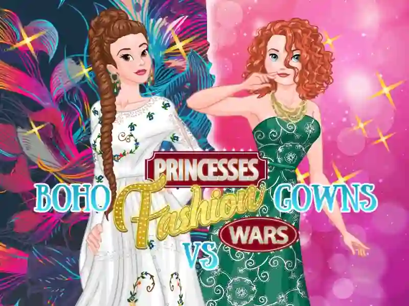 Játék Princesses: Boho Vs Dress Fashion Wars online