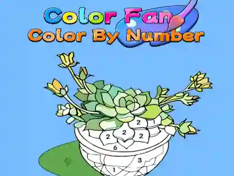 Játék Color Fan: Color By Number online