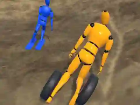 Játék Ragdoll Racing: Extreme Downhill online