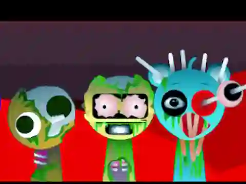 Játék Sprunki Music Scary Beat Box online