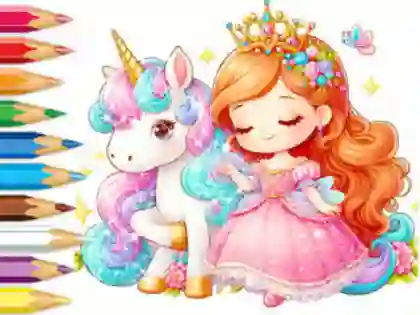 Játék Coloring Book: Unicorn Secret Whisper online