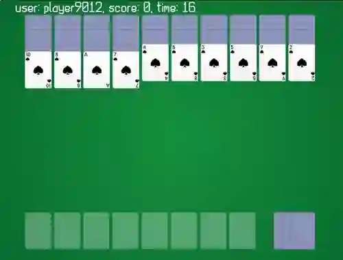 Játék Spider Solitaire Classic Ver online