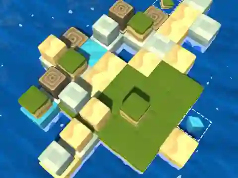 Játék Cube Island: ASMR Relax Puzzle online