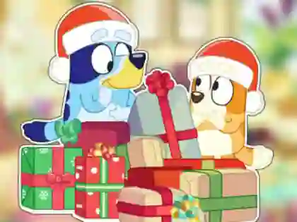 Játék Jigsaw Puzzle: Bluey Christmas Unboxing online
