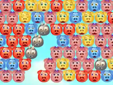 Játék Bubble Piggies online