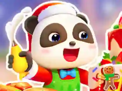 Játék Jigsaw Puzzle: Baby Panda Christmas Chef online