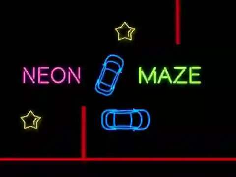 Játék Neon Car Maze online