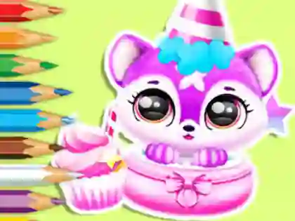 Játék Coloring Book: Baby Fluff's Birthday online