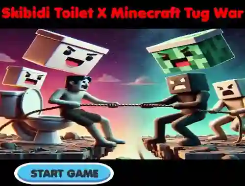 Játék Skibidi Toilet X Minecraft Tug War online