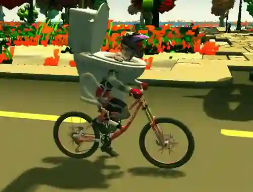 Játék Skibidi Toilet Bike Riding online