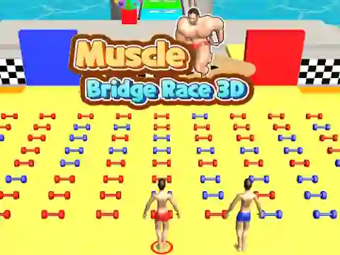 Játék Muscle Bridge Race 3D online