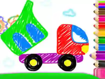 Játék Toddler Drawing: Tanker Truck online