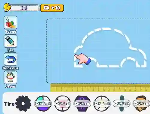 Játék Draw Your Car online