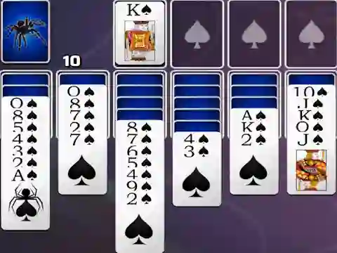 Játék Spades Spider Solitaire online