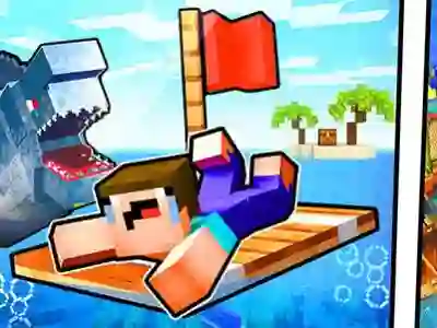Játék Noob Raft: Ocean Survival online