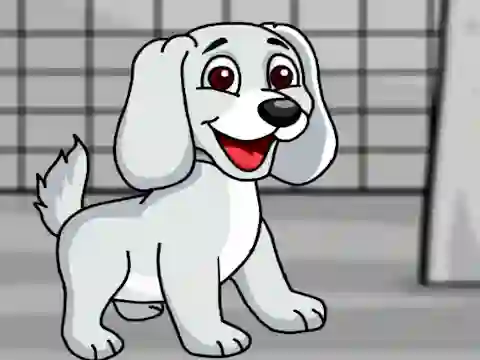 Játék Rescue the White Puppy from Cage online