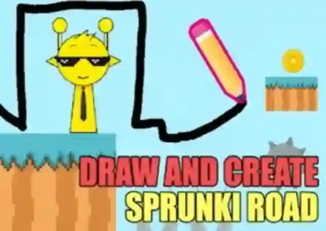 Játék Draw And Create Sprunki Road online