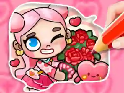 Játék Coloring Book: Avatar Valentine's online