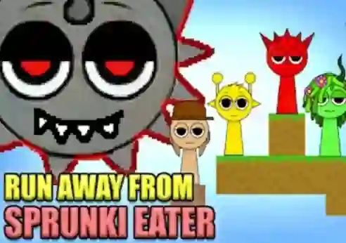 Játék Run Away From Sprunki Eater online