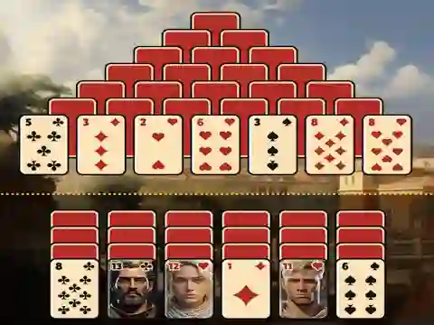 Játék Pyramid Solitaire Ancient Rome online