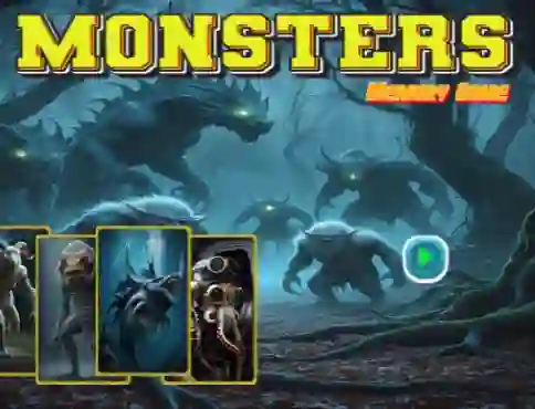 Játék Monsters Memory Game online