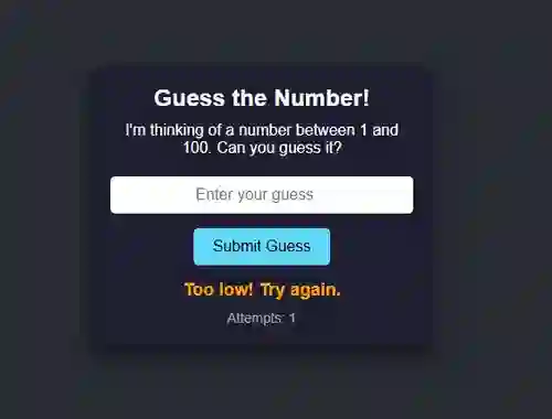 Játék Number Guessing online