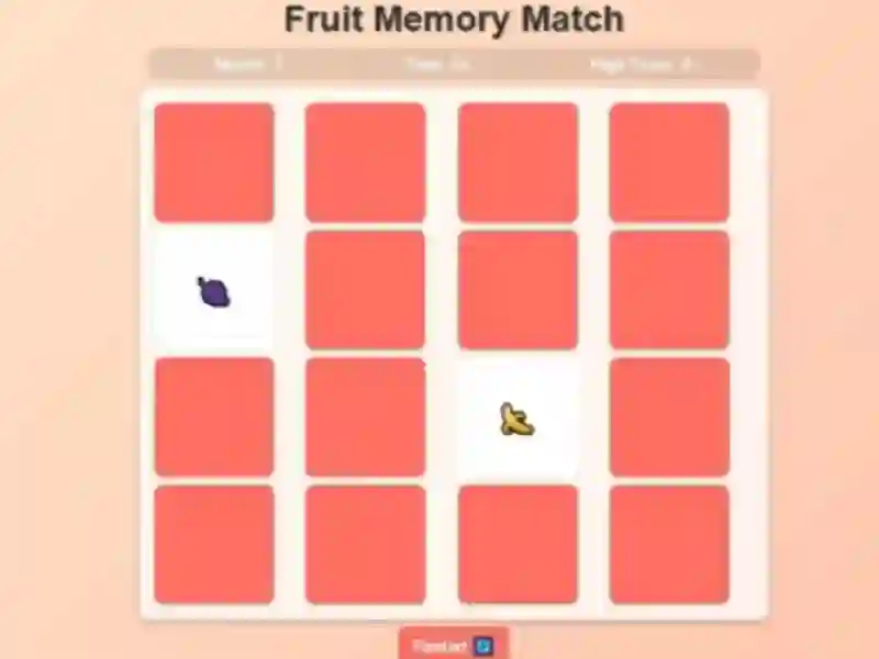 Játék Fruit Memory Match online